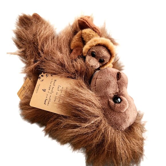 Orangutan Mom & Baby You & Me Brown One Size Plush by Demdaco Baby Gift NEW - Picture 5 of 8